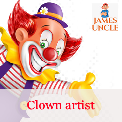 Clown artist Mr. Dipankar Dutta Banik in Sodepur